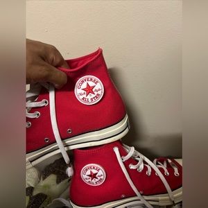 Red chuck taylors